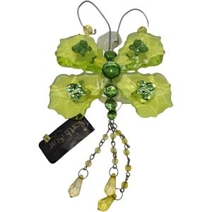 🎄North Star Acrylic Green Butterfly Ornament 7.5" NWT